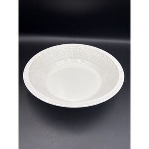 1 Pontesa ironstone spain Serving Bowl White Leaf Pattern 9.25"
